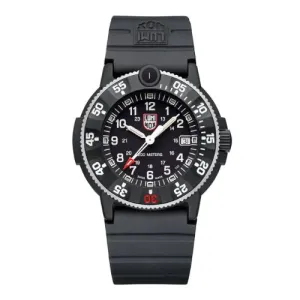 43MM LUMINOX NAVY SEAL ORIGINAL 3001 HERITAGE QUARTZ BLACK AND WHITE DIAL WATCH