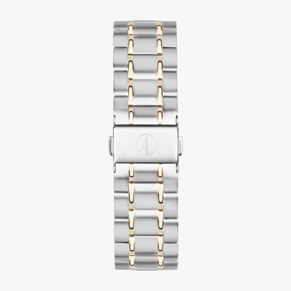 Accurist Classic Mens Watch 73007 Stainless Steel Two Tone with Green Dial