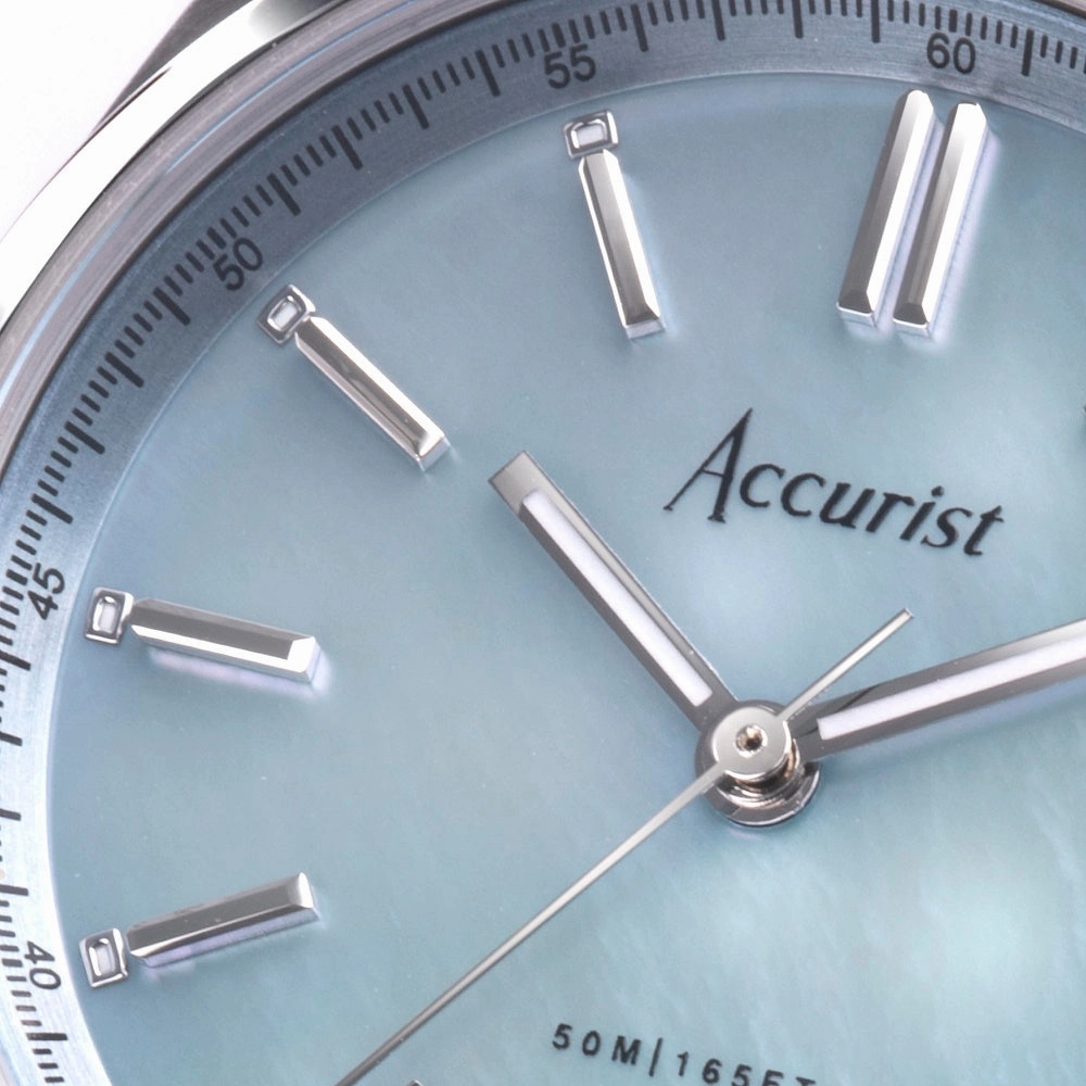 Accurist Everyday Ladies Watch Blue Pearl Dial 74002