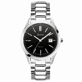 Accurist Everyday Mens Bracelet Watch Black Dial 74014