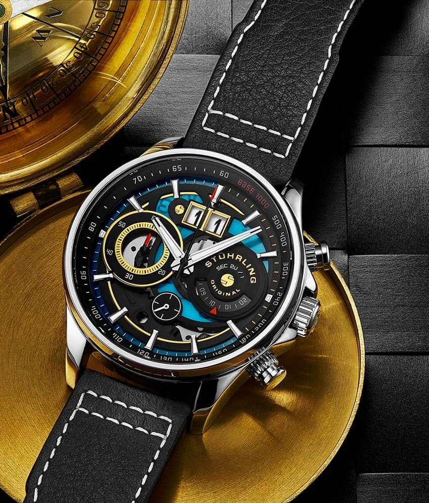 Ace Aviator Chronograph & Tachymeter 4010 Quartz 45mm