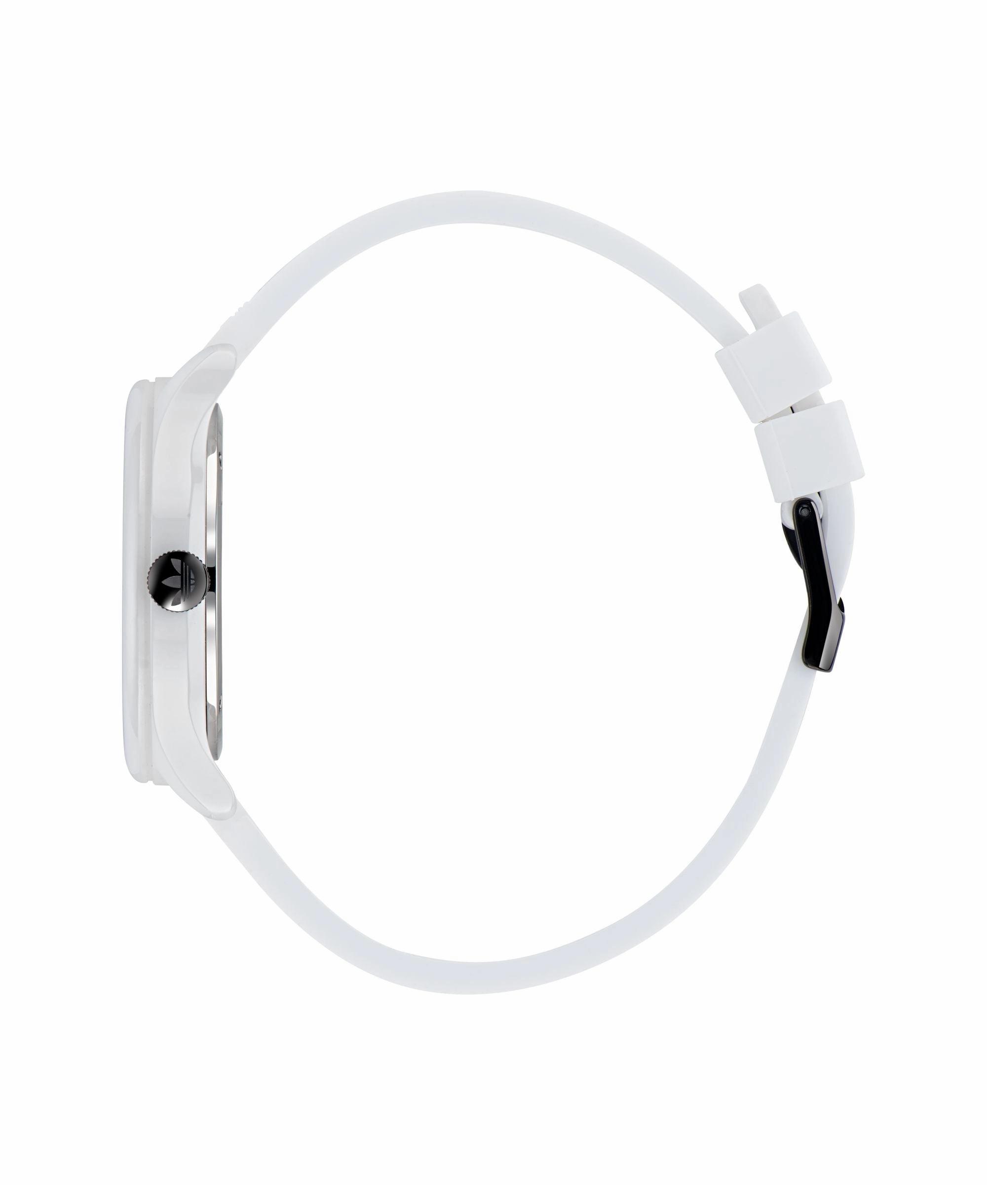 Adidas Code One 40mm White Dial White Silicone Strap Watch AOSY23030
