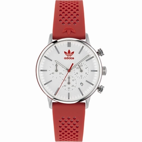 Adidas Men's Watch - Originals Quartz White Dial Silicone Rubber Strap | AOSY23019