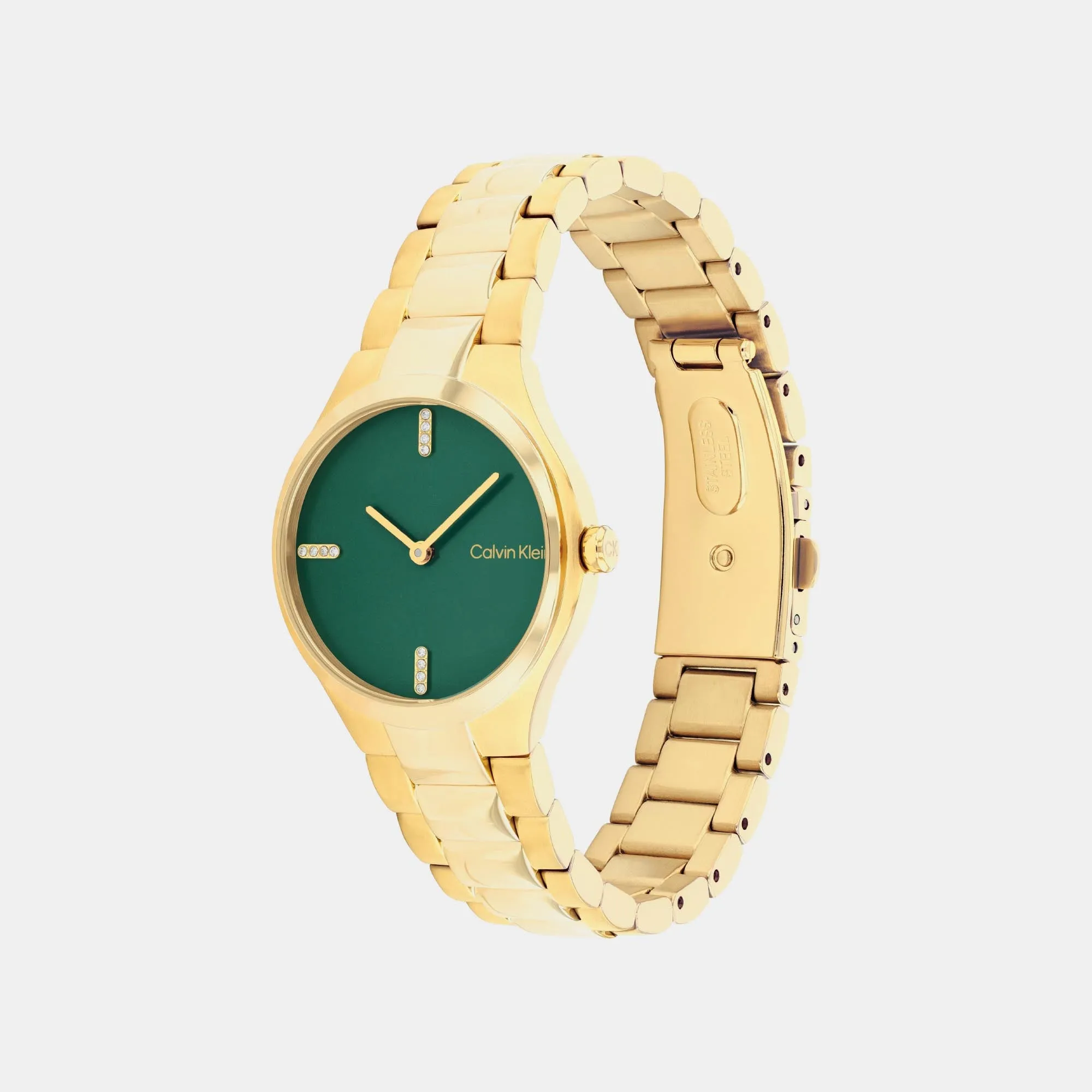 Admire Women Green Analog Stainless Steel Watch 25200333