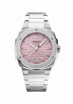 Alpina Alpiner Pink Dial Stainless Steel Watch AL-220PI2AE6B