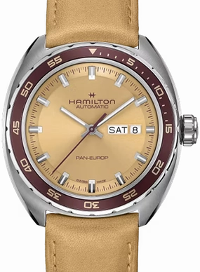 American Classic Pan Europ Day Date Auto Beige Ref. H35435820