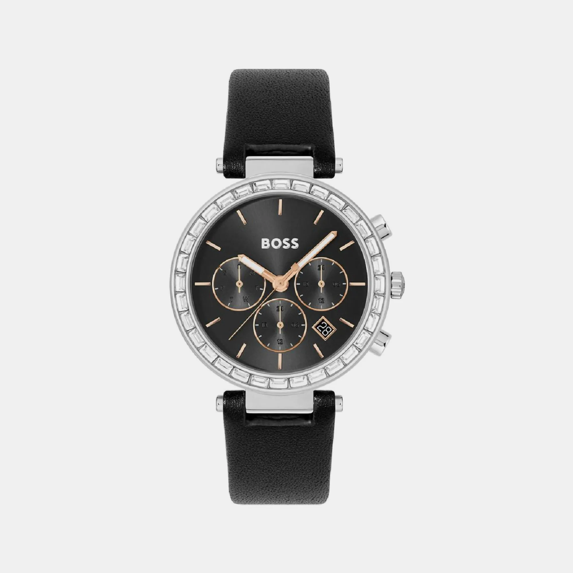 Andra Women Black Analog Leather Watch 1502689