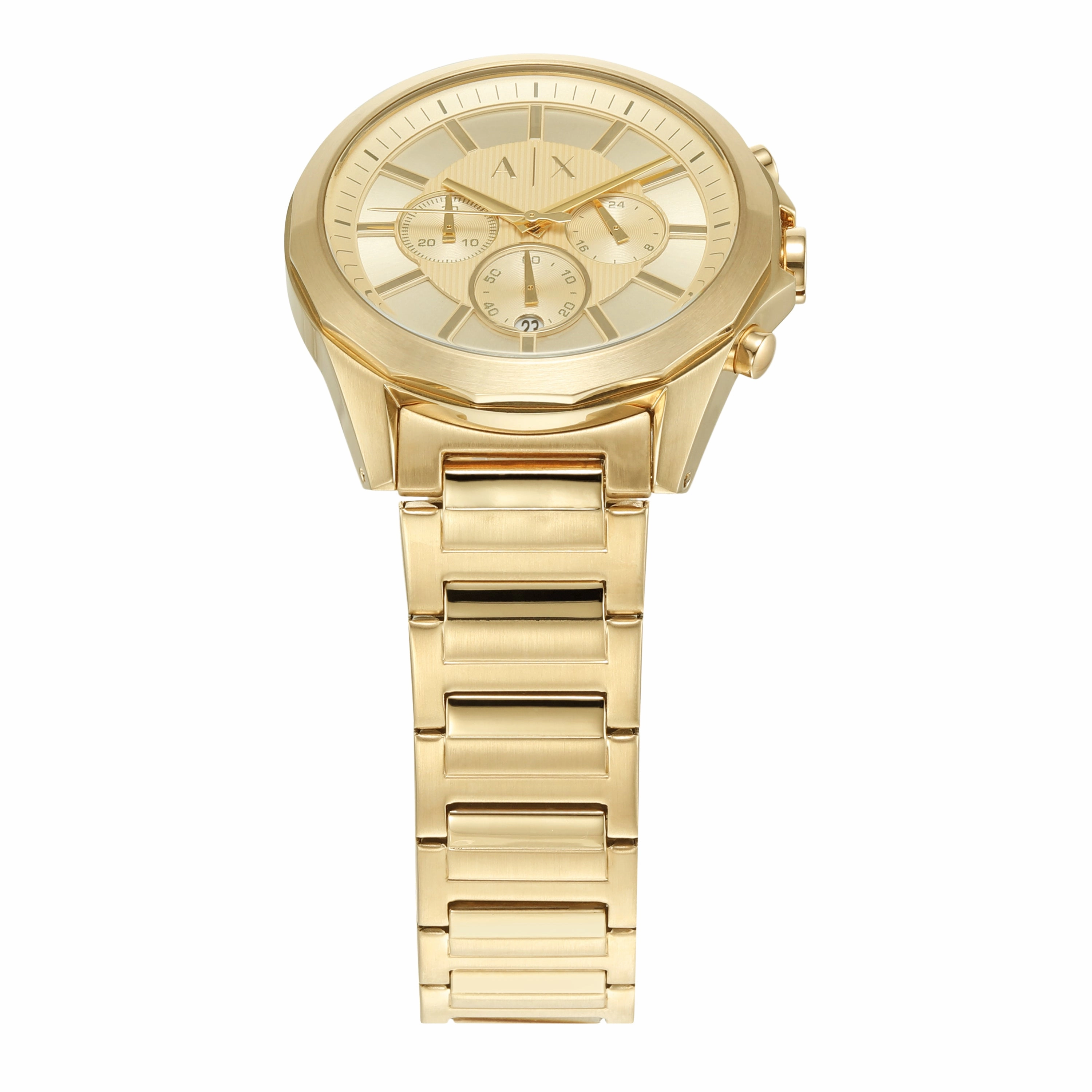 Armani Exchange Drexler Gold Stainless Steel Luxury Watch AX2602