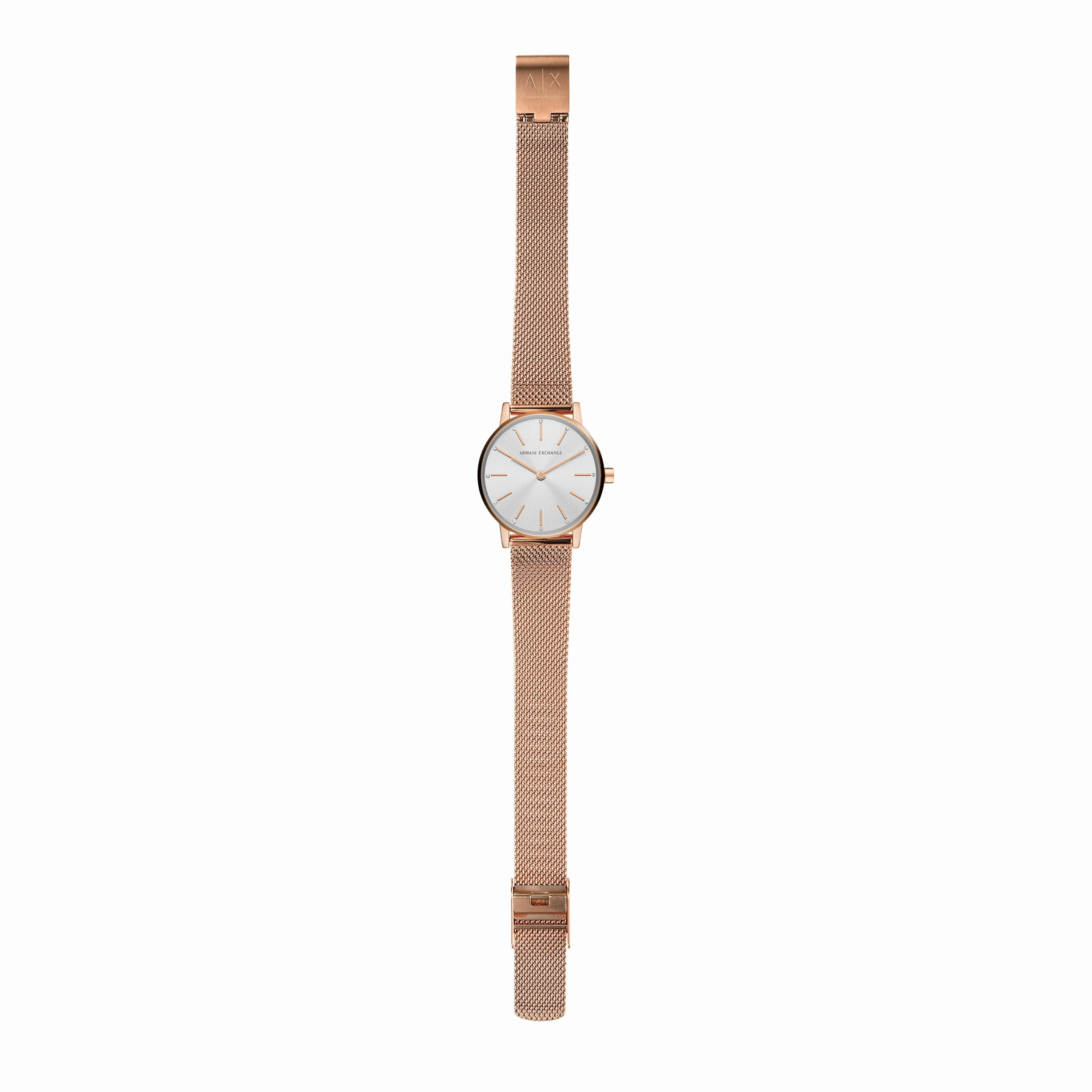Armani Rose Gold Luxury Watch with Stainless Steel Band AX7121