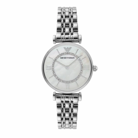 Armani Women's Stainless Steel Watch with Pearl Dial AR1908