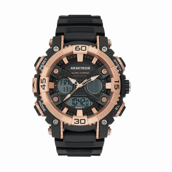 Armitron 20/5108BRG Dual Sports Analogue Digital Resin Strap Men's Watch