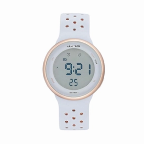 Armitron 40/8423PPB Sport Digital Chronograph Silicone Strap Unisex Watch
