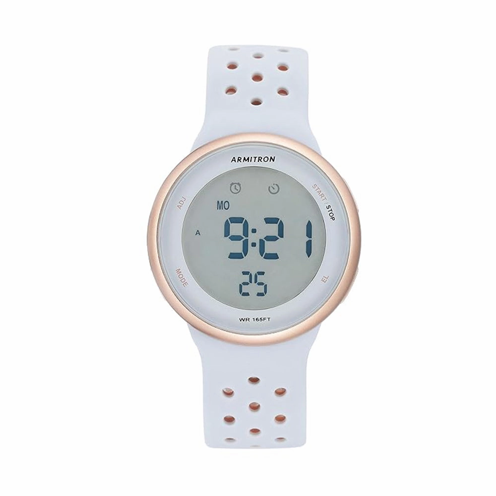 Armitron 40/8423PPB Sport Digital Chronograph Silicone Strap Unisex Watch