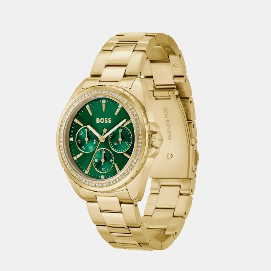 Atea Women's Green Chronograph Stainless Steel Watch 1502714