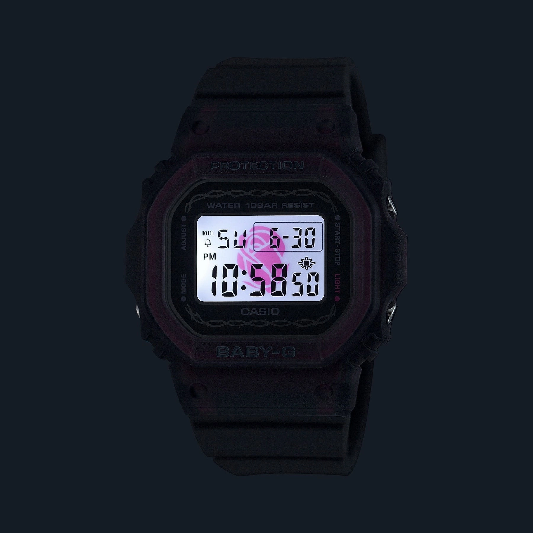 Baby G BGD-565 Series Black Resin Band Watch BGD565RS-8D