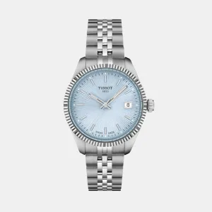Ballade Women Quartz Ice Blue Dial Analog Stainless Steel Watch T1562101135100