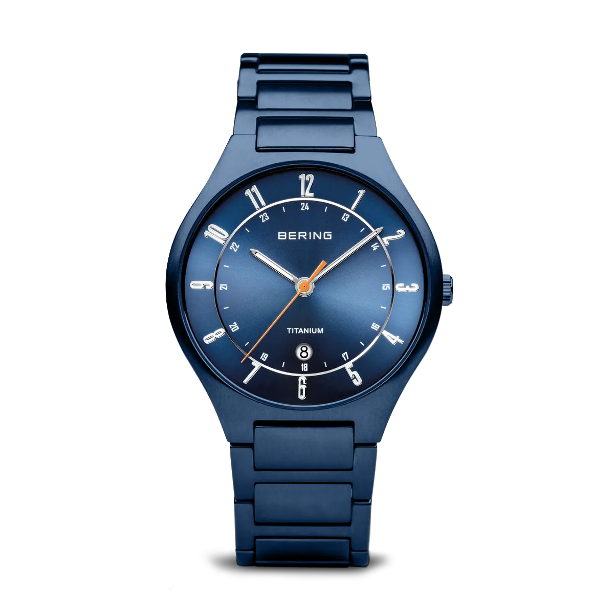 Bering Titanium Mat Blue Watch