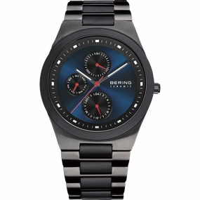 Bering - Gents Titanium Ceramic Bezel Blue Dial Watch