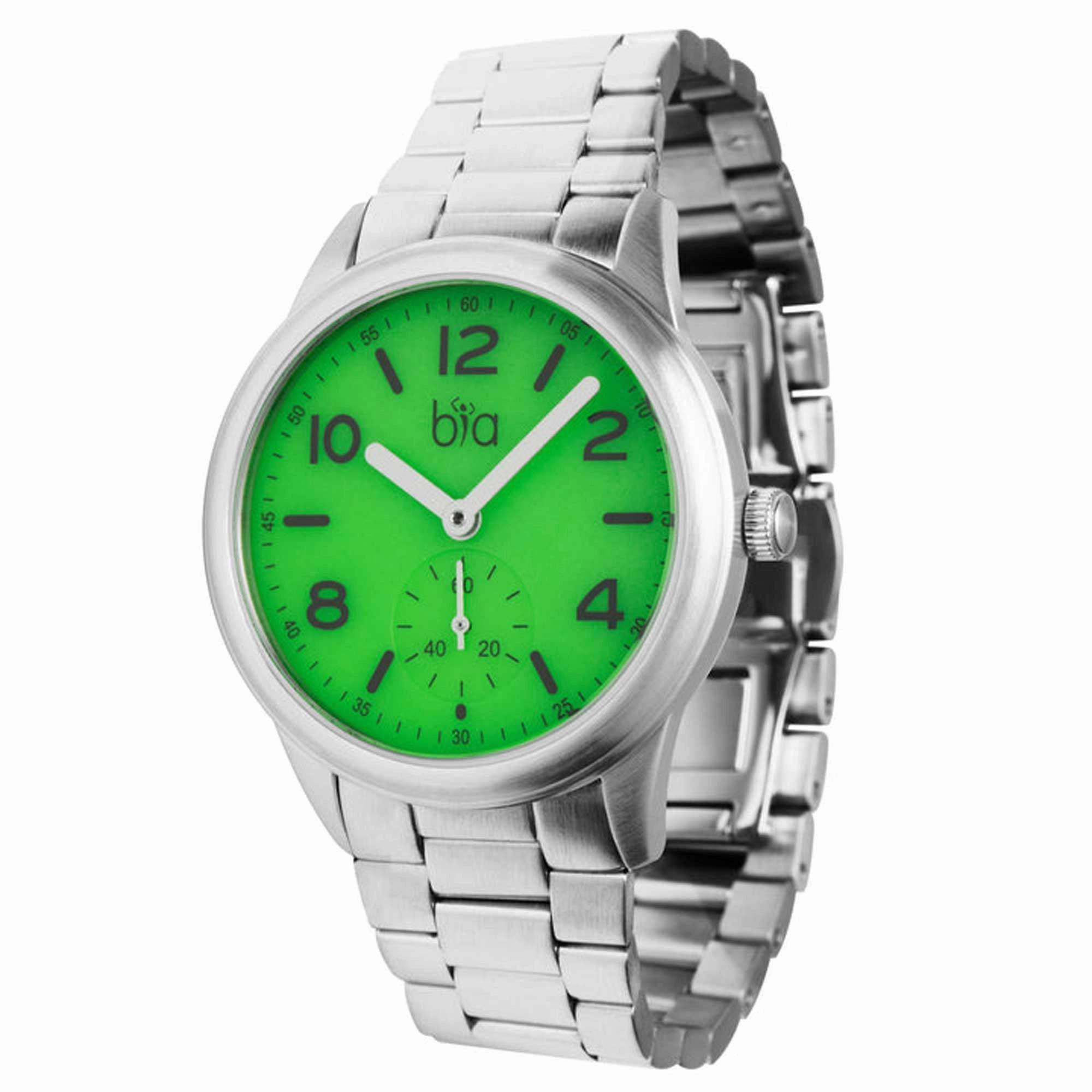 BIA Women's Quartz Watch - Suffragette Green Dial Stainless Steel Bracelet | B1005