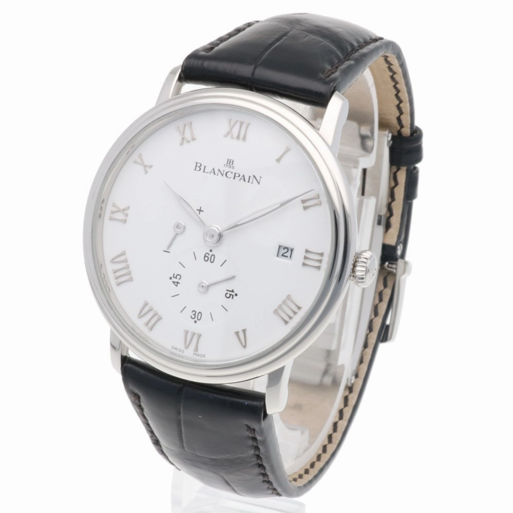 Blancpain Villeret  Stainless Steel Wristwatch (Pre-Owned)