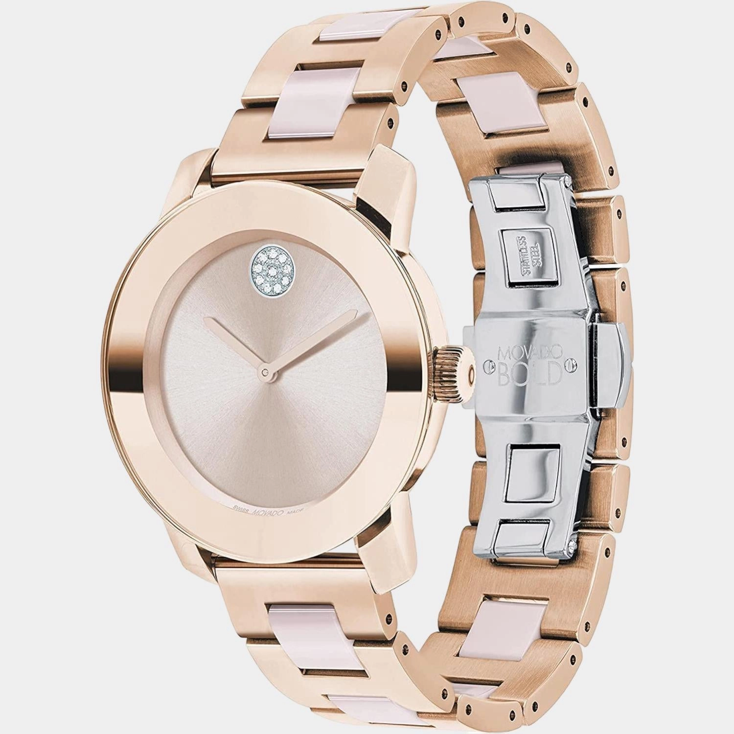 Bold Ceramic Women's Analog Stainless Steel Watch 3600799