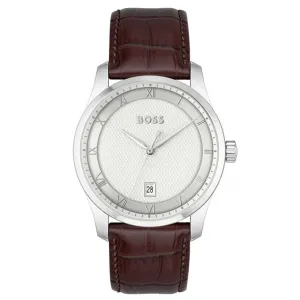 Boss Watches Principle Leather Strap Mens Watch 1514114