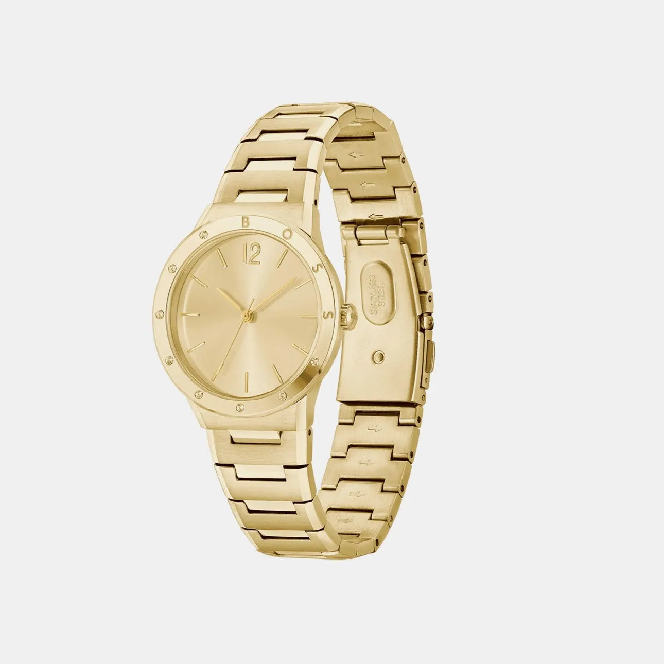 Breath Women Gold Analog Stainless Steel Watch 1502715