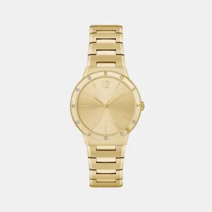 Breath Women Gold Analog Stainless Steel Watch 1502715