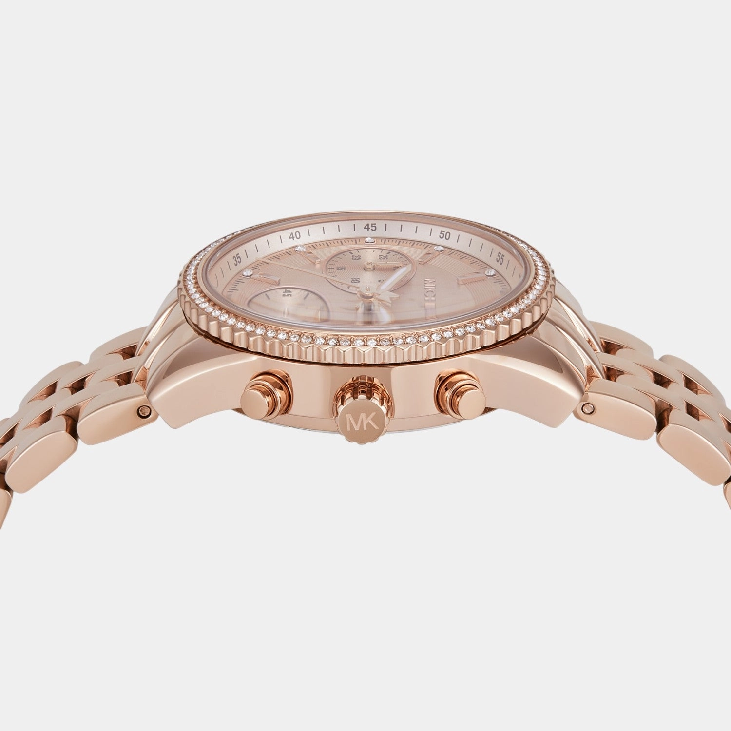 Bryant Women Quartz Rose Gold Dial Chronograph Stainless Steel Watch MK7531
