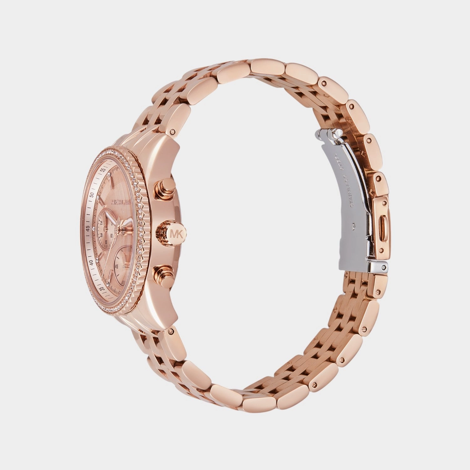 Bryant Women Quartz Rose Gold Dial Chronograph Stainless Steel Watch MK7531