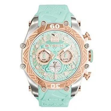 BTECH Unisex Tatto Tribal Analog Multifunction Movement Silicone Strap Band Wrist Watch