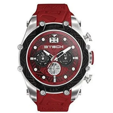 BTECH Unisex Tatto Tribal Analog Multifunction Movement Silicone Strap Band Wrist Watch