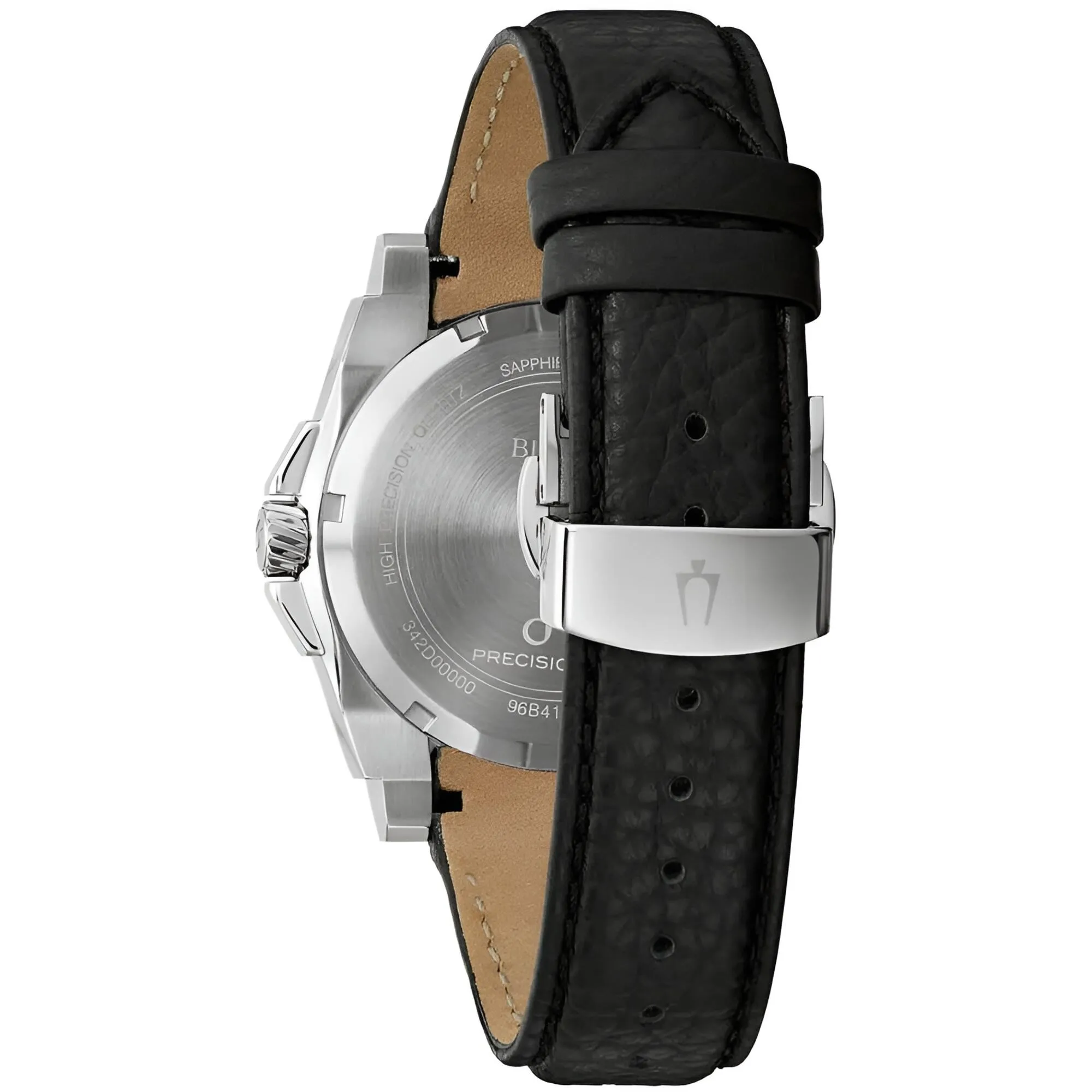 Bulova Men's Watch - Icon Quartz with 262 kHz Frequency Grey Dial Black Strap | 96B416