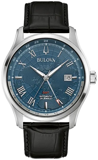 BULOVA WILTON M ST BL GMT 96B385