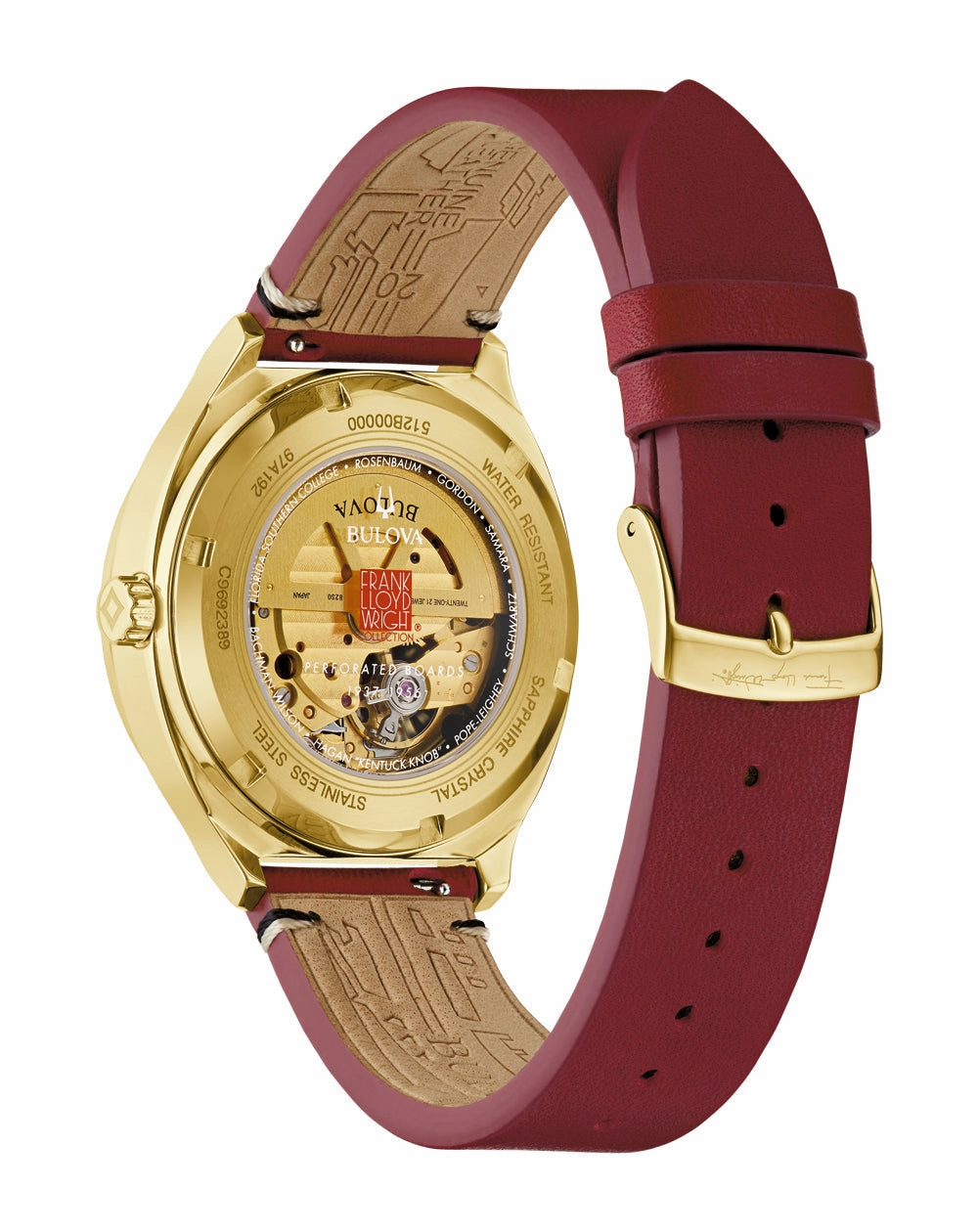 Bulova Frank Lloyd Wright USONIA Limited Edition Watch for Collectors 97A192