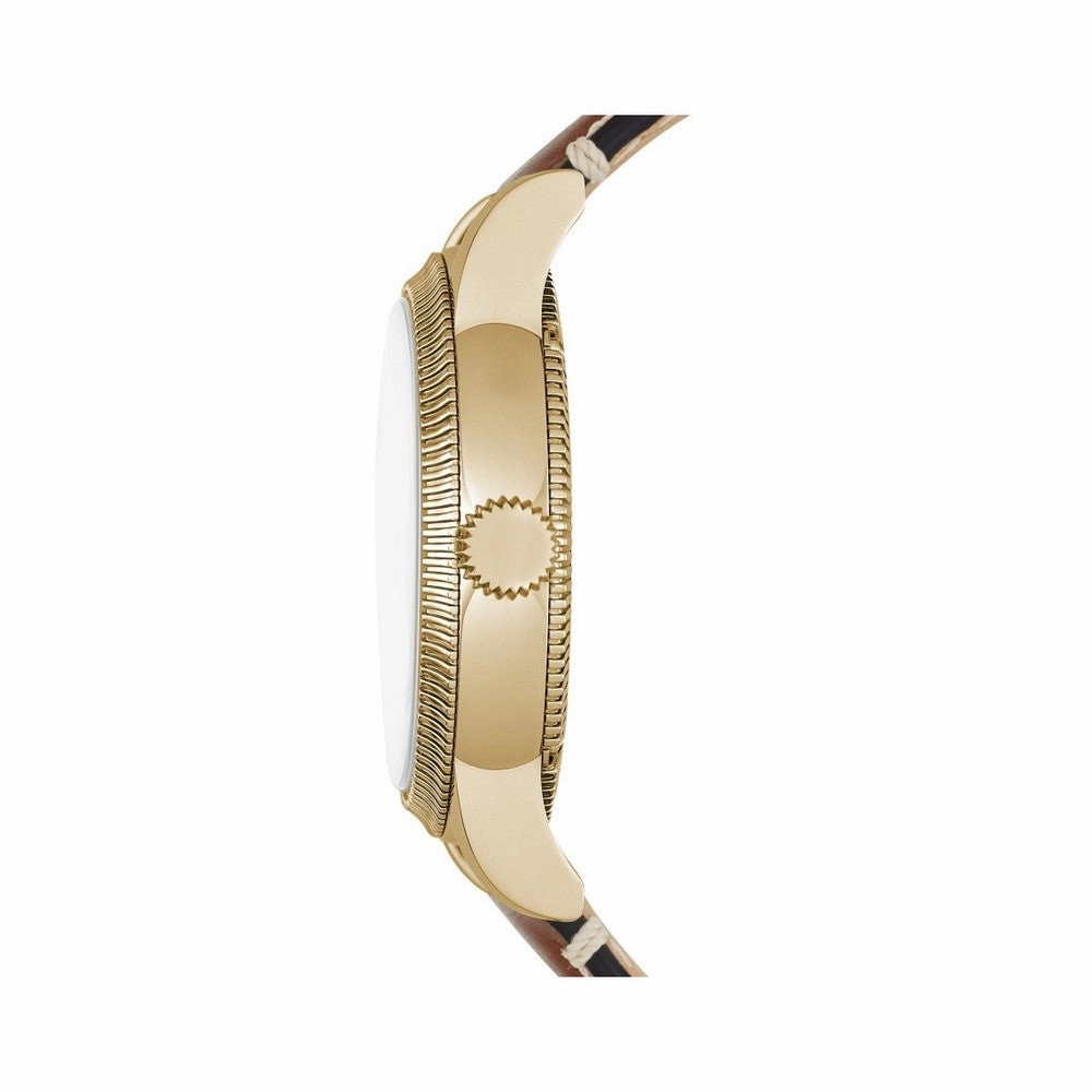Burberry BU7852 White Dial Brown Leather Strap Quartz Women Watch