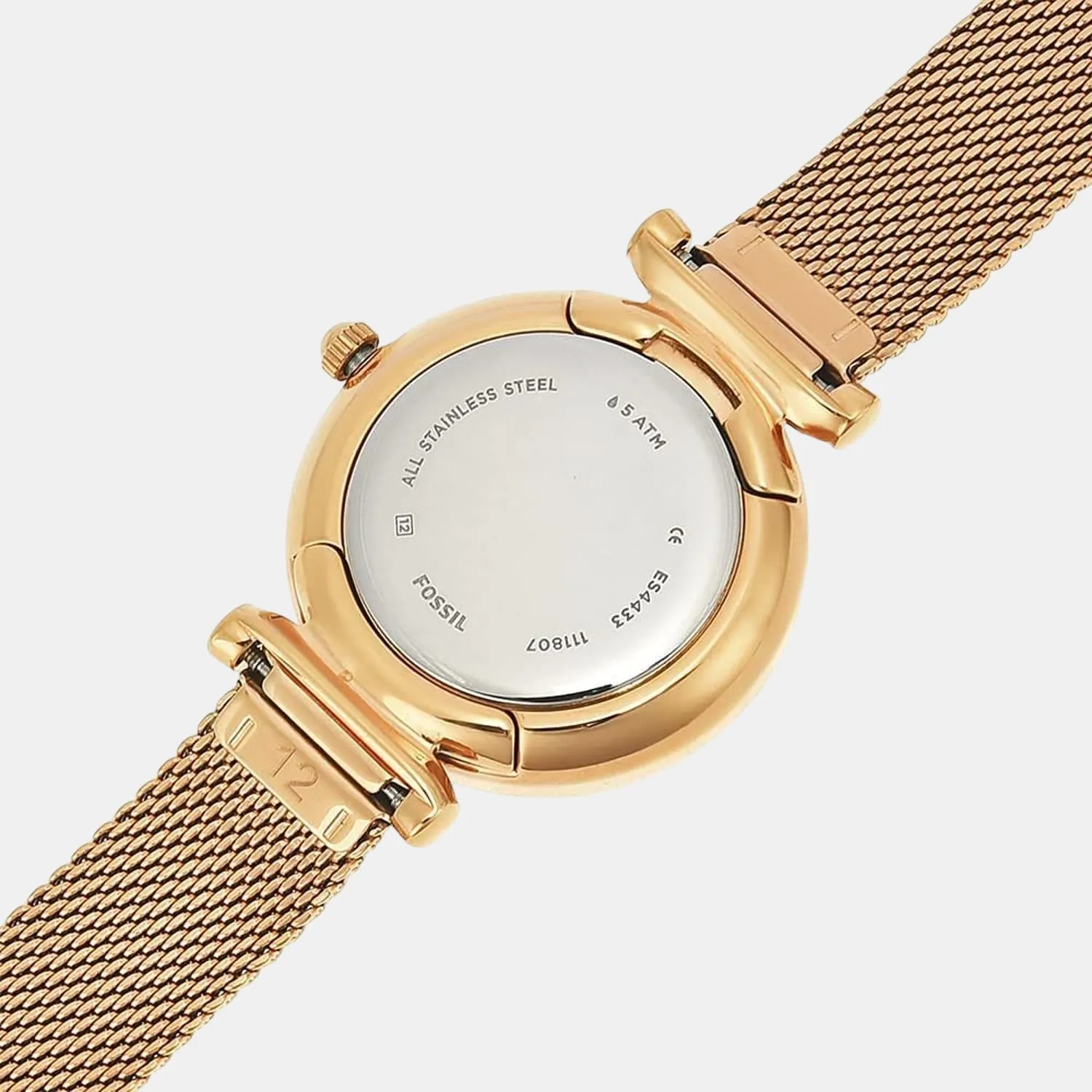Carlie Women Quartz Mother-Of-Pearl Dial Analog Stainless Steel Watch ES4433