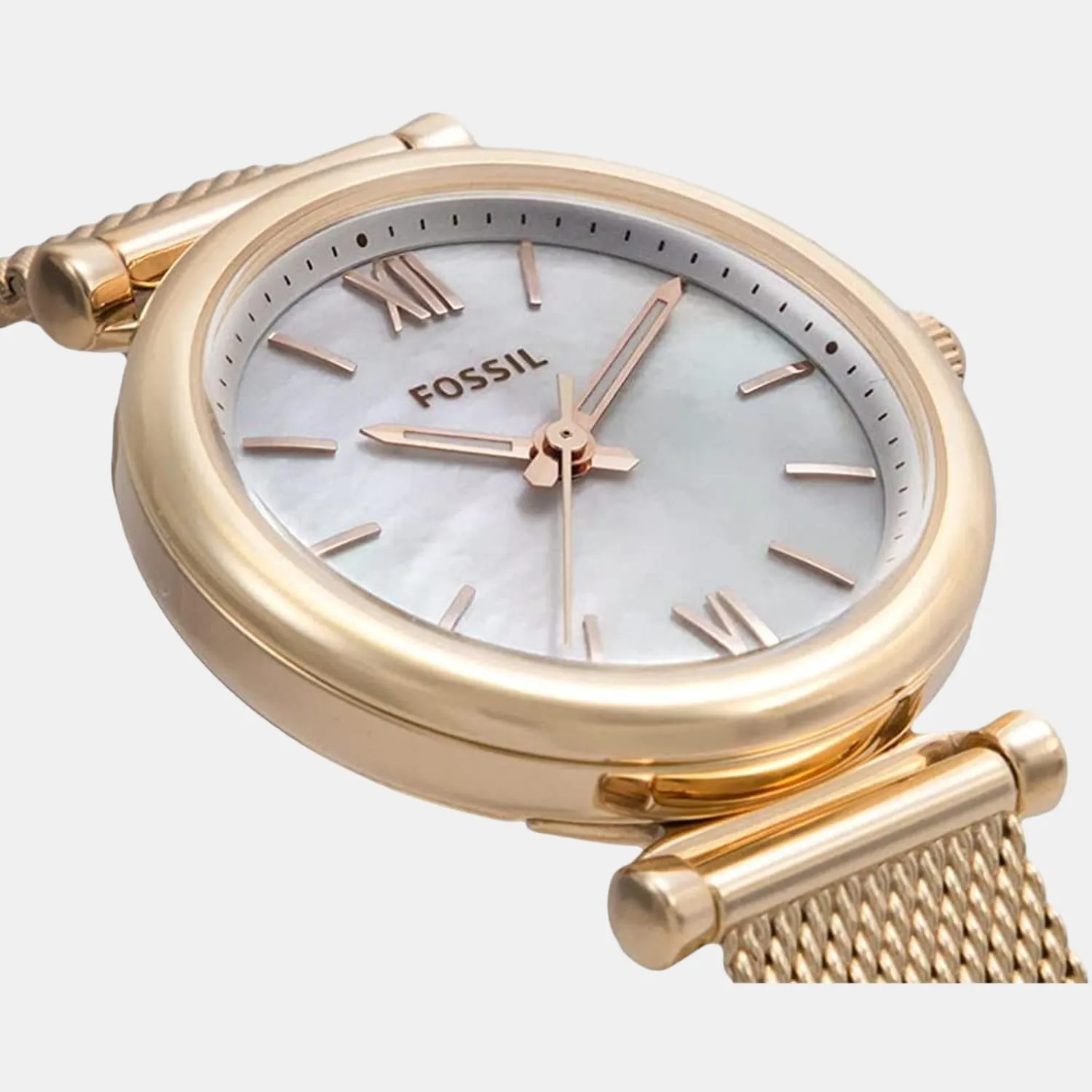 Carlie Women Quartz Mother-Of-Pearl Dial Analog Stainless Steel Watch ES4433
