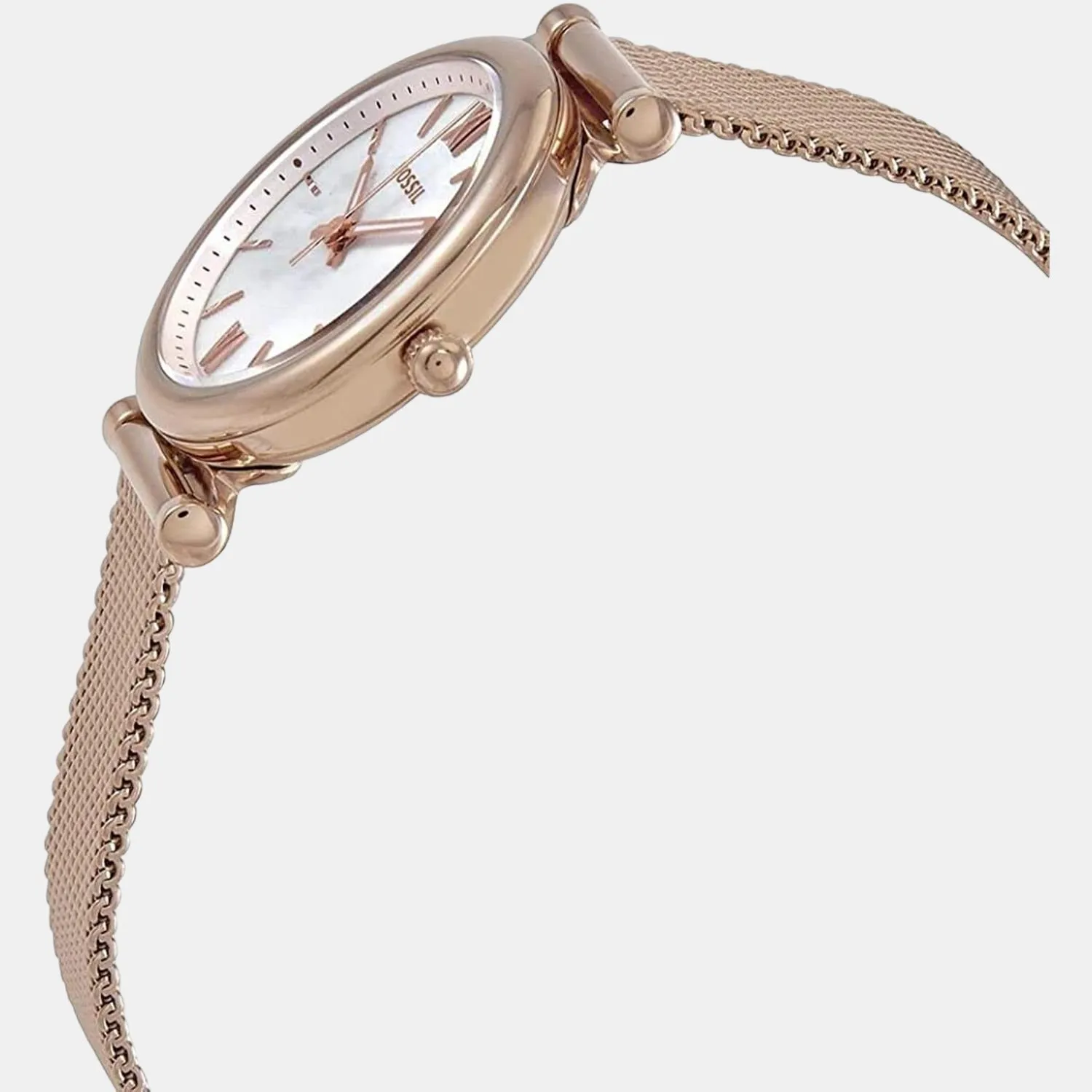 Carlie Women Quartz Mother-Of-Pearl Dial Analog Stainless Steel Watch ES4433