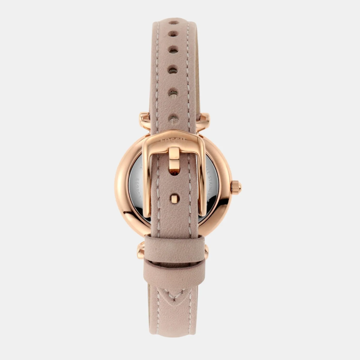 Carlie Women Quartz White Mother Of Pearl Dial Analog Leather Watch ES4699
