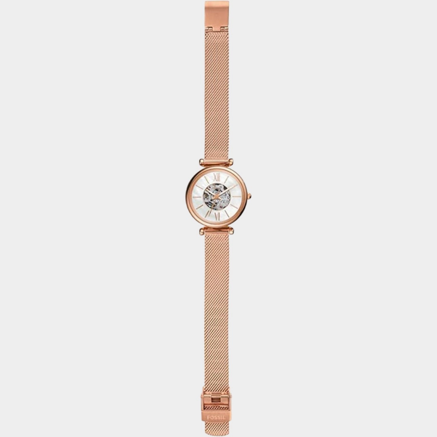 Carlie Women Automatic White Dial Analog Stainless Steel Watch ME3188