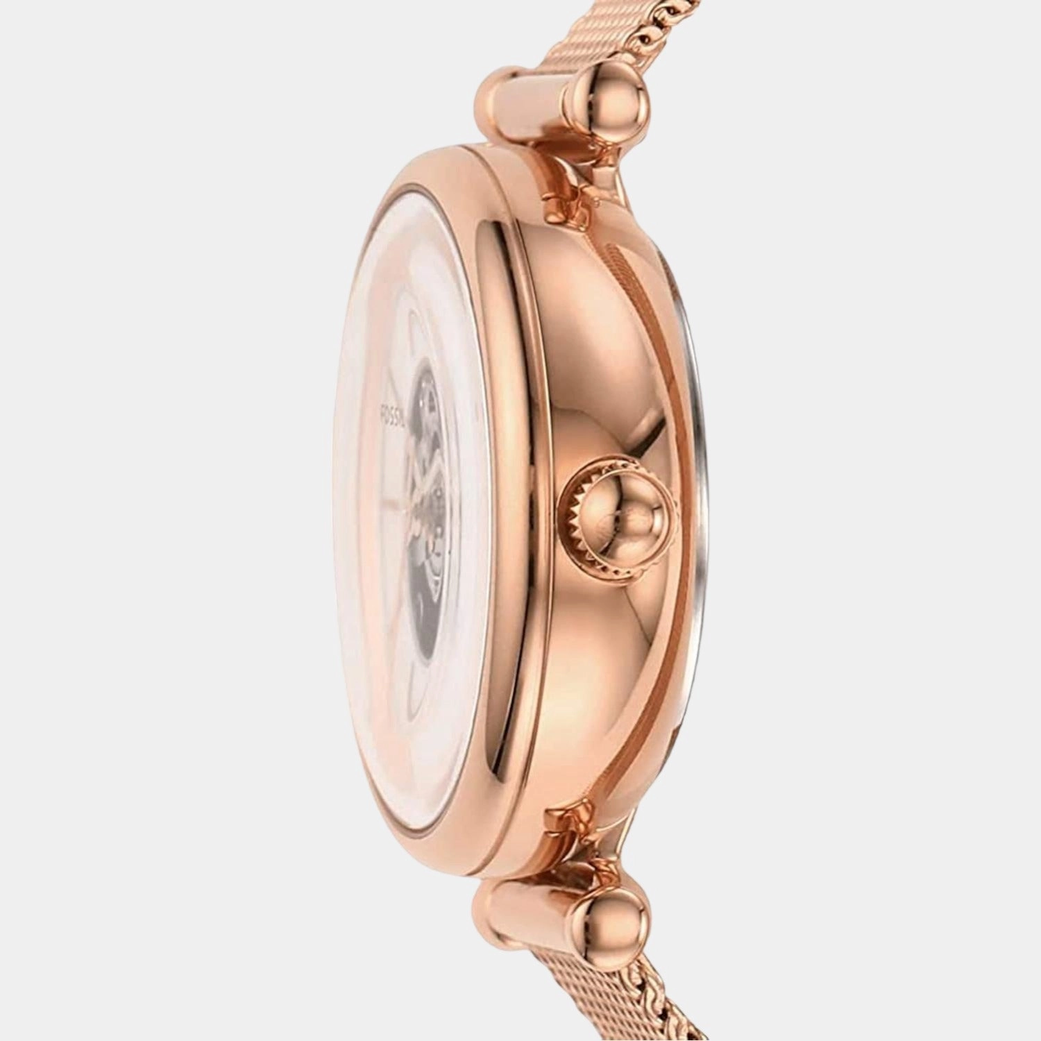 Carlie Women Automatic White Dial Analog Stainless Steel Watch ME3188