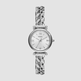 Carlie Women Quartz Silver Dial Analog Stainless Steel Watch ES5331