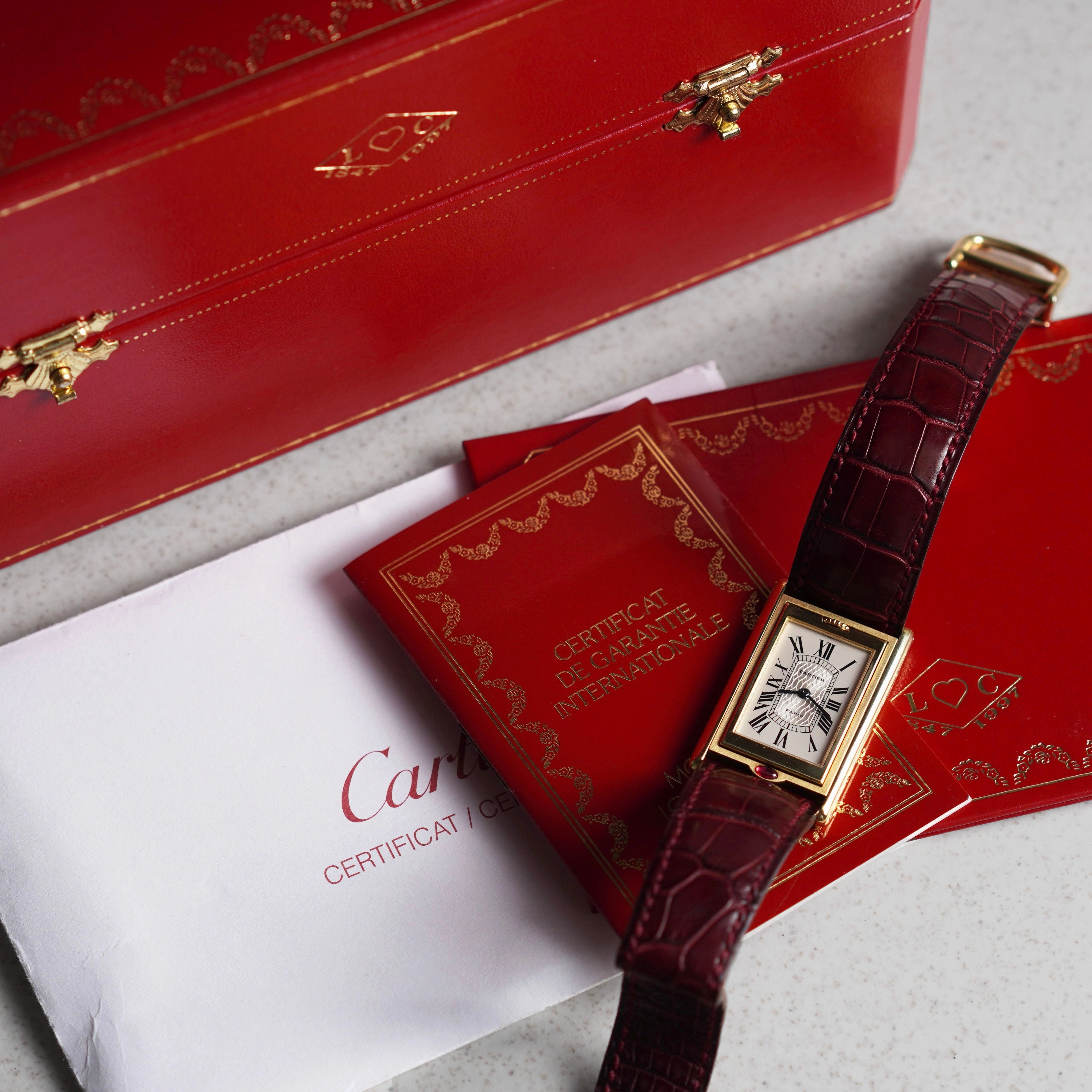 Cartier Tank Basculante 150th Anniversary 'I Love Cartier' Limited Edition, Yellow Gold