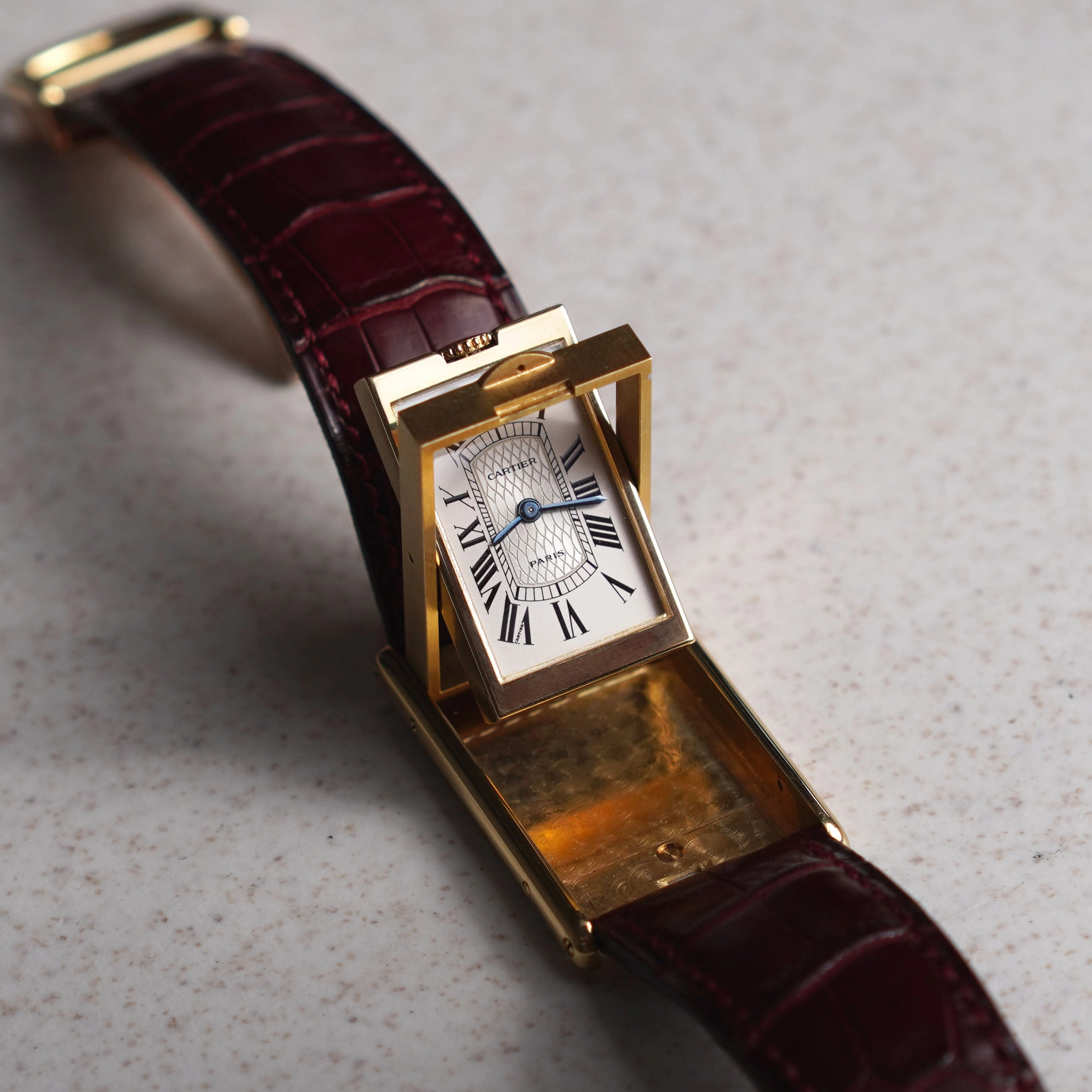 Cartier Tank Basculante 150th Anniversary 'I Love Cartier' Limited Edition, Yellow Gold