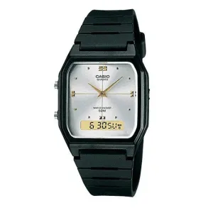 Casio AW-48HE-7AVDF Black Resin Watch for Men and Women