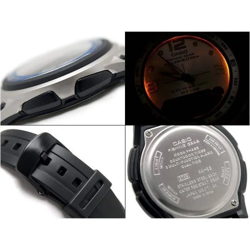 Casio AW-82-7AVDF Black/Silver Resin Strap Watch for Men