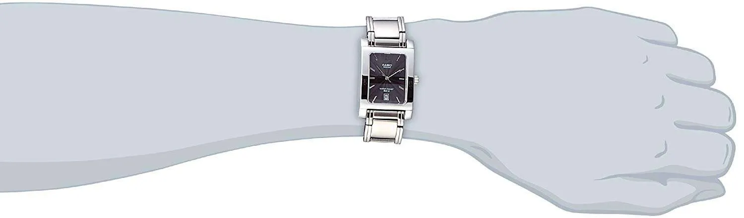Casio BEM-100D-1AVDF Silver Stainless Watch for Men and Women