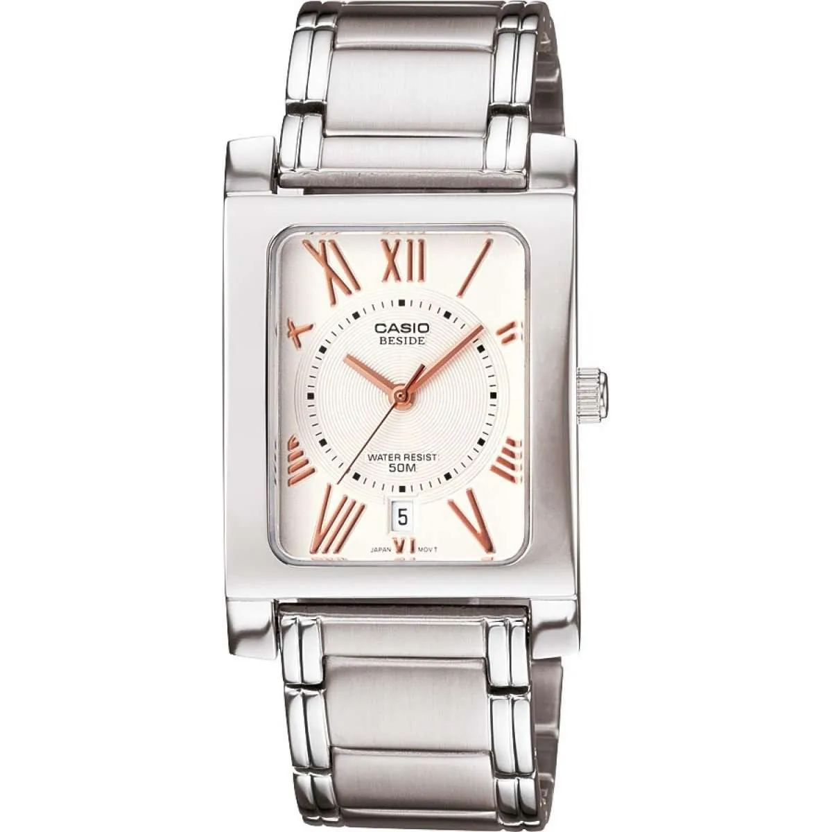 Casio BEM-100D-7A3VDF Silver Stainless Watch for Men and Women