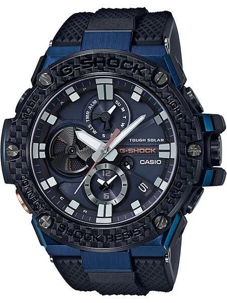 Casio G-Shock G-Steel Bluetooth Carbon Fiber Mens Watch GSTB100XB-2A